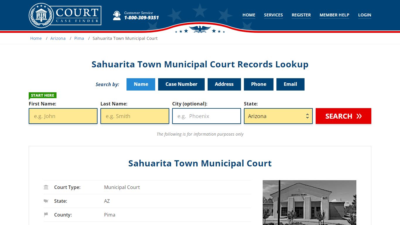 Sahuarita Town Municipal Court Records Lookup